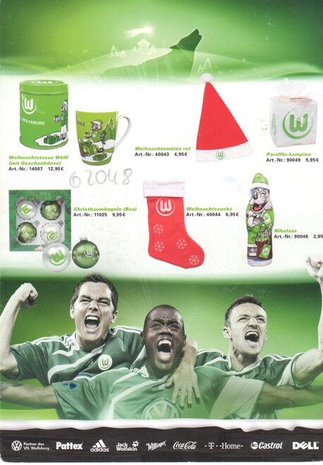 Autogramme Fussball | VfL Wolfsburg | 2009 | GESCHENKE + 3 AG