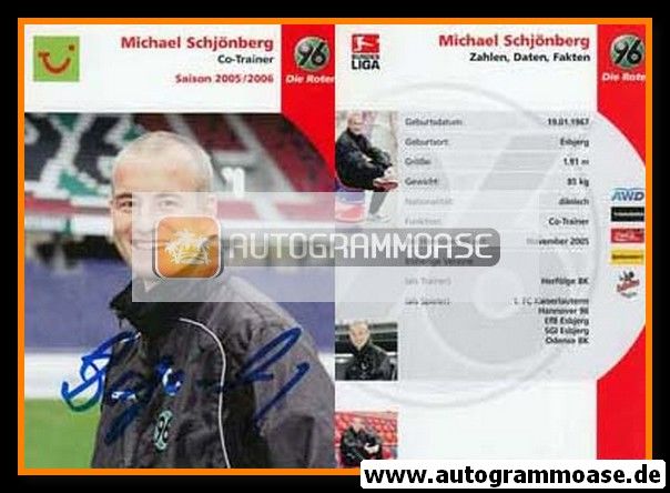 Autogramm Fussball | Hannover 96 | 2005 | Michael SCHJÖNBERG