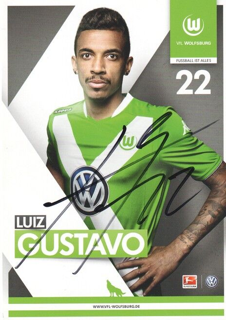 Autogramm Fussball | VfL Wolfsburg | 2014 | Luiz GUSTAVO