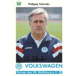 Autogramm Fussball | VfL Wolfsburg | 1993 | Wolfgang SCHOENKE