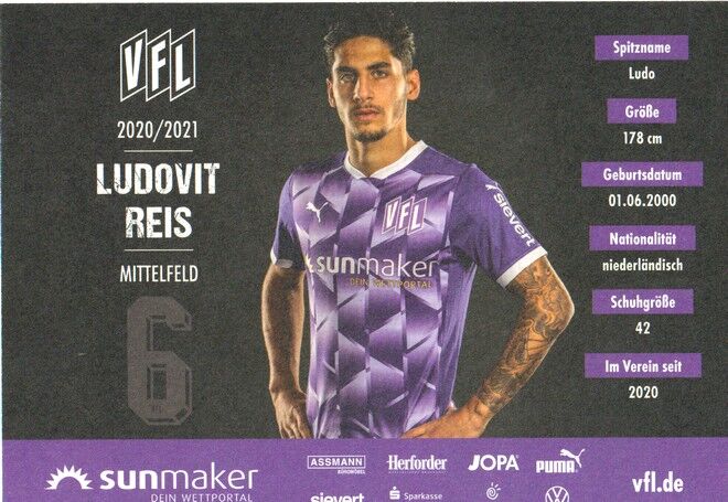 Autogramm Fussball | VfL Osnabrück | 2020 | Ludovit REIS