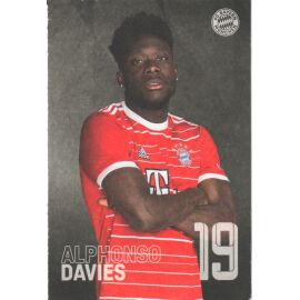 Autogramm Fussball | FC Bayern München | 2022 Druck | Alphonso DAVIES
