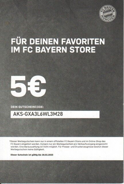 AK Fussball | FC Bayern München | 2022 | GUTSCHEIN