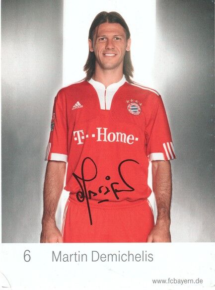 Autogramm Fussball | FC Bayern München | 2009 Druck | Martin DEMICHELIS