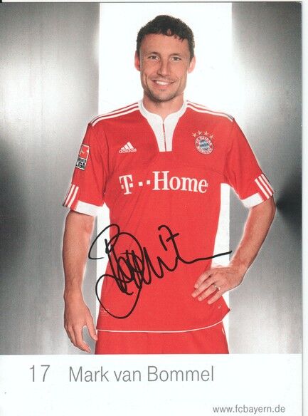 Autogramm Fussball | FC Bayern München | 2009 Druck | Mark VAN BOMMEL