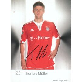 Autogramm Fussball | FC Bayern München | 2009 Druck | Thomas MÜLLER