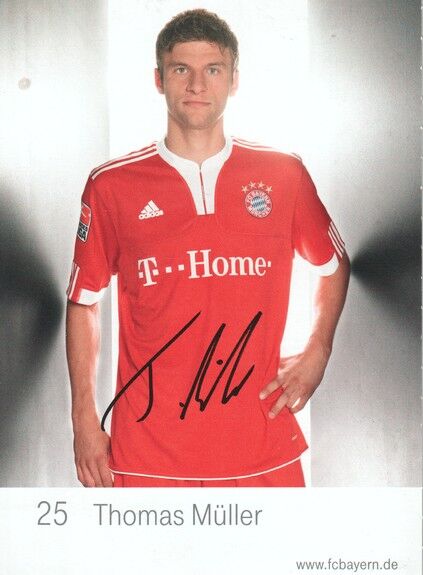 Autogramm Fussball | FC Bayern München | 2009 Druck | Thomas MÜLLER