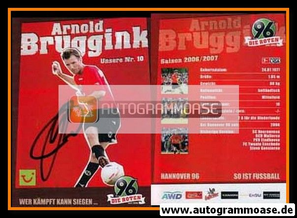 Autogramm Fussball | Hannover 96 | 2006 | Arnold BRUGGINK