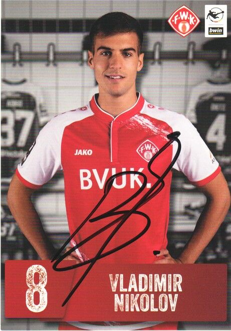 Autogramm Fussball | Würzburger Kickers | 2021 | Vladimir NIKOLOV