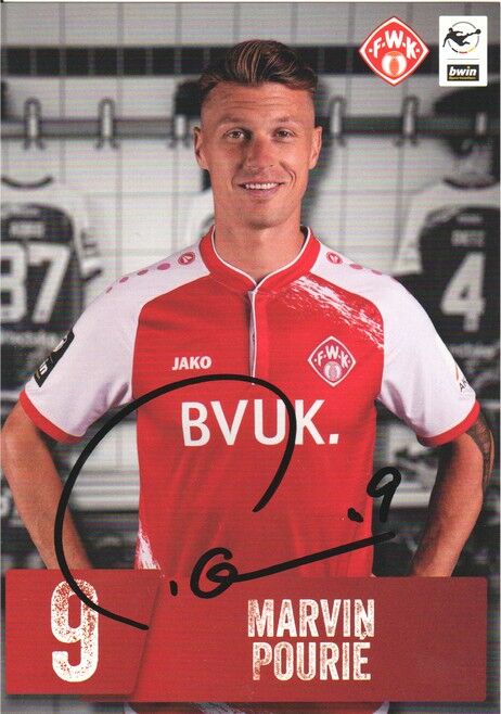 Autogramm Fussball | Würzburger Kickers | 2021 | Marvin POURIE