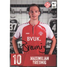 Autogramm Fussball | Würzburger Kickers | 2021 | Maximilian BREUNIG