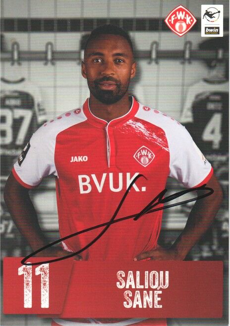 Autogramm Fussball | Würzburger Kickers | 2021 | Saliou SANE