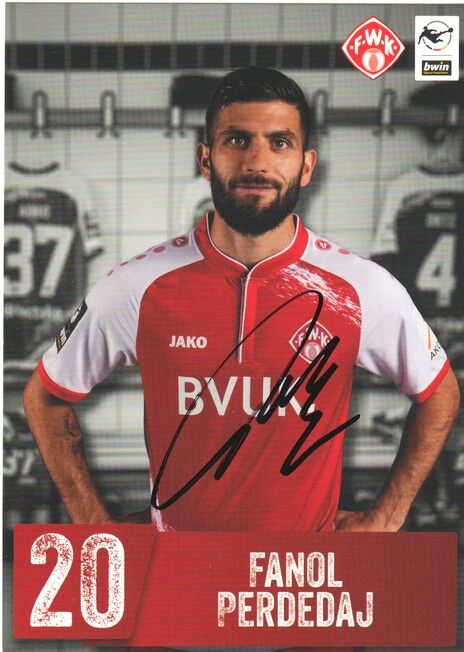Autogramm Fussball | Würzburger Kickers | 2021 | Fanol PERDEDAJ