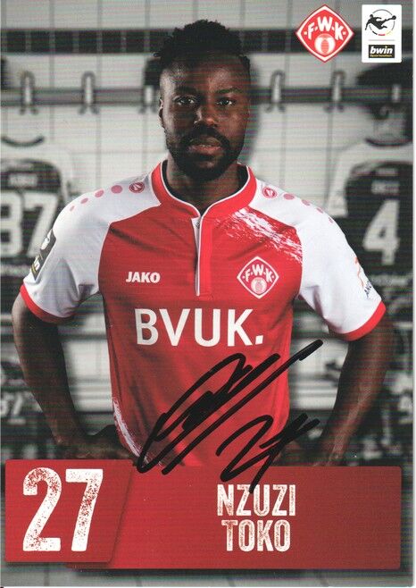 Autogramm Fussball | Würzburger Kickers | 2021 | Nzuzi TOKO