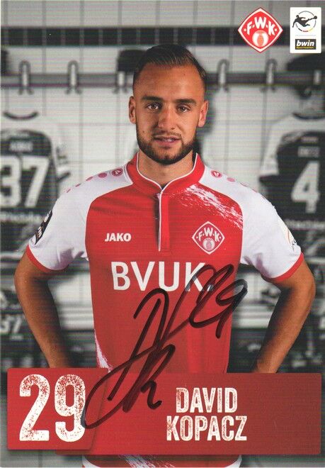 Autogramm Fussball | Würzburger Kickers | 2021 | David KOPACZ