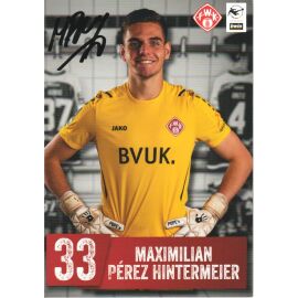 Autogramm Fussball | Würzburger Kickers | 2021 | Maximilian PEREZ HINTERMEIER