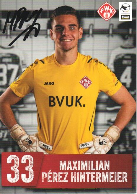 Autogramm Fussball | Würzburger Kickers | 2021 | Maximilian PEREZ HINTERMEIER