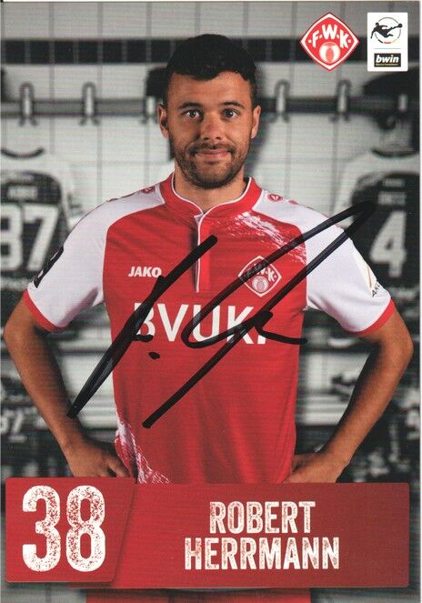 Autogramm Fussball | Würzburger Kickers | 2021 | Robert HERRMANN