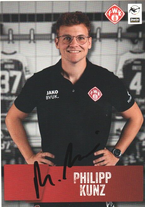 Autogramm Fussball | Würzburger Kickers | 2021 | Philipp KUNZ