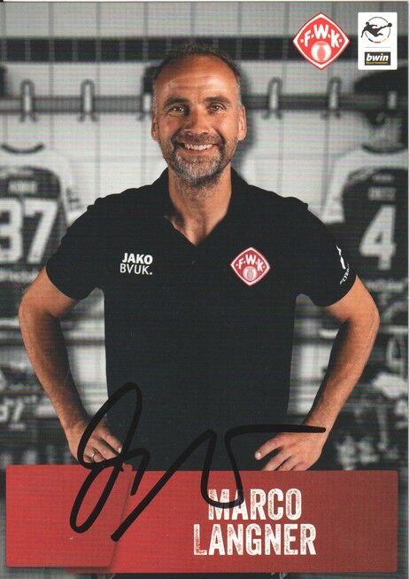 Autogramm Fussball | Würzburger Kickers | 2021 | Marco LANGNER