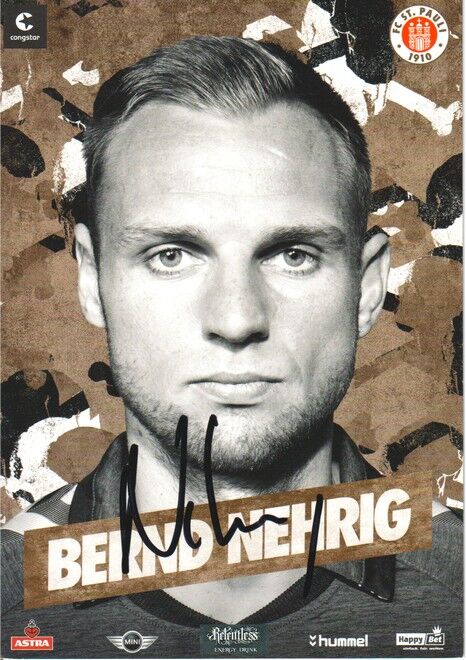 Autogramm Fussball | FC St. Pauli | 2014 | Bernd NEHRIG