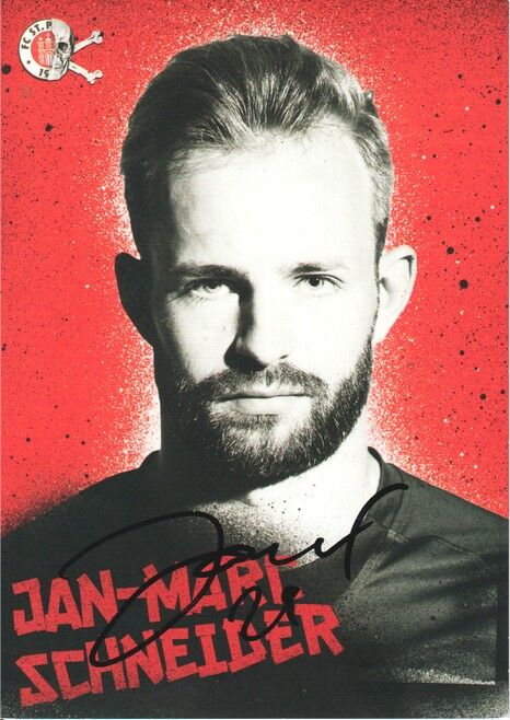 Autogramm Fussball | FC St. Pauli | 2017 | Jan-Marc SCHNEIDER