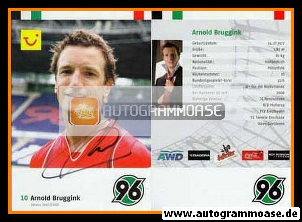 Autogramm Fussball | Hannover 96 | 2007 | Arnold BRUGGINK
