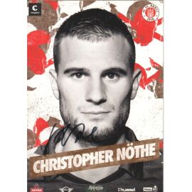 Autogramm Fussball | FC St. Pauli | 2014 | Christopher NÖTHE