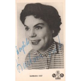 Autogramm Schlager | Barbara KIST | 1955 "Liebeslust Herzeleid" (Portrait SW Electrola)