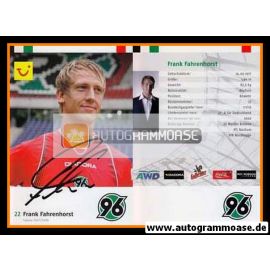 Autogramm Fussball | Hannover 96 | 2007 | Frank FAHRENHORST