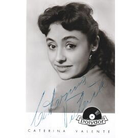 Autogramm Schlager | Caterina VALENTE | 1950er (Portrait SW Polydor) Wolfson