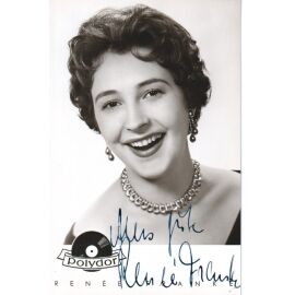 Autogramm Schlager | Renee FRANKE | 1950er (Portrait SW Polydor) Wohlfarth