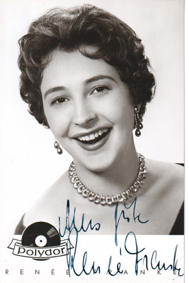 Autogramm Schlager | Renee FRANKE | 1950er (Portrait SW Polydor) Wohlfarth
