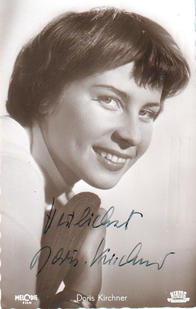 Autogramm Film | Doris KIRCHNER | 1955 "Schwedenmädel" (Portrait SW Kolibri) Melodie