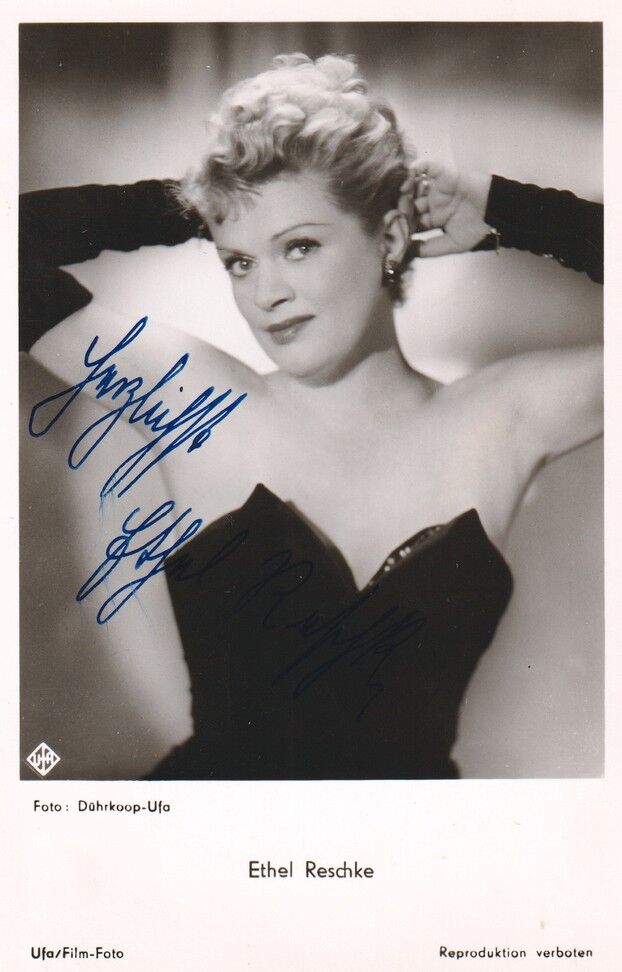 Autogramm Schauspieler | Ethel RESCHKE | 1950er (Portrait SW Ufa FK1439) Dührkoop