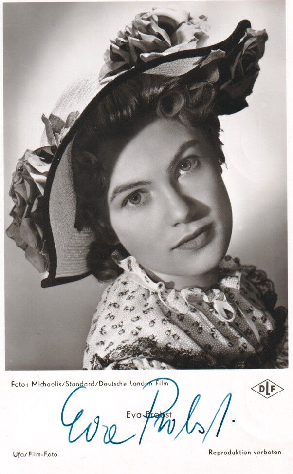 Autogramm Film | Eva PROBST | 1955 "Drei Tage Mittelarrest" (Portrait SW Ufa FK1771) Michaelis