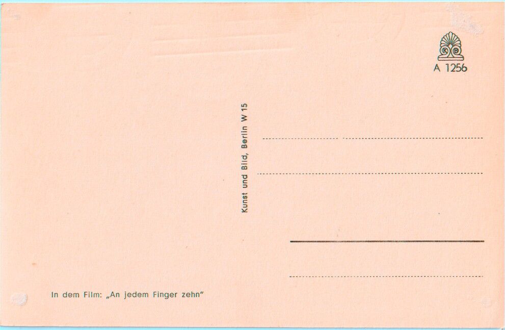 Autogramm Film | Germaine DAMAR | 1954 "An Jedem Finger Zehn" (Portrait SW Herzog)