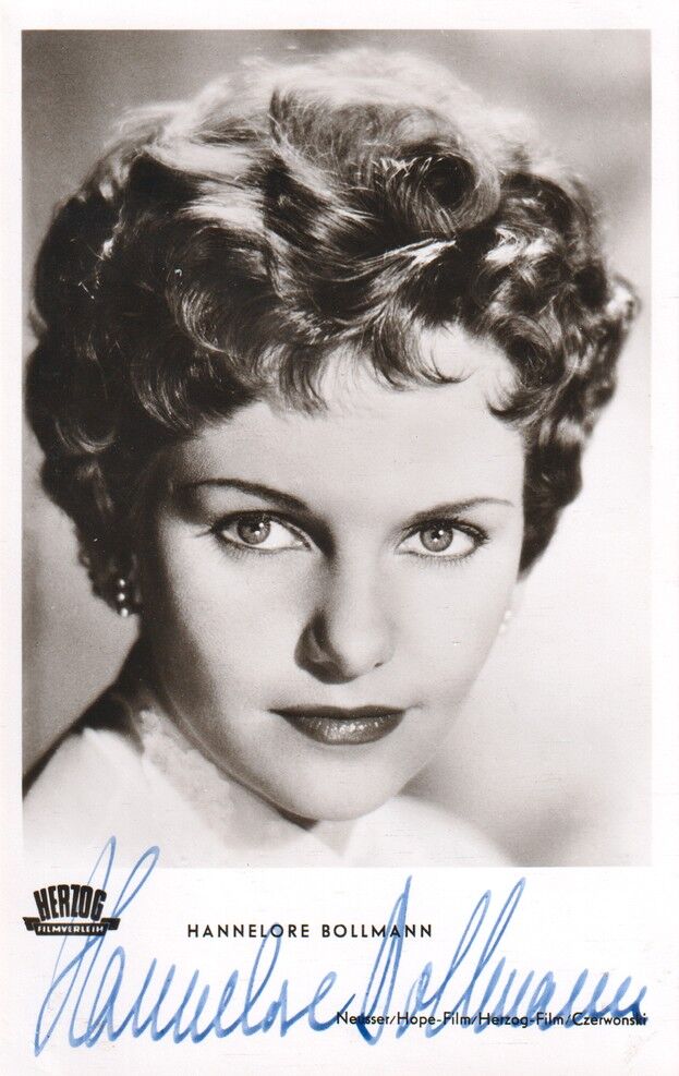 Autogramm Film | Hannelore BOLLMANN | 1955 "Spionage" (Portrait SW Herzog) Neusser
