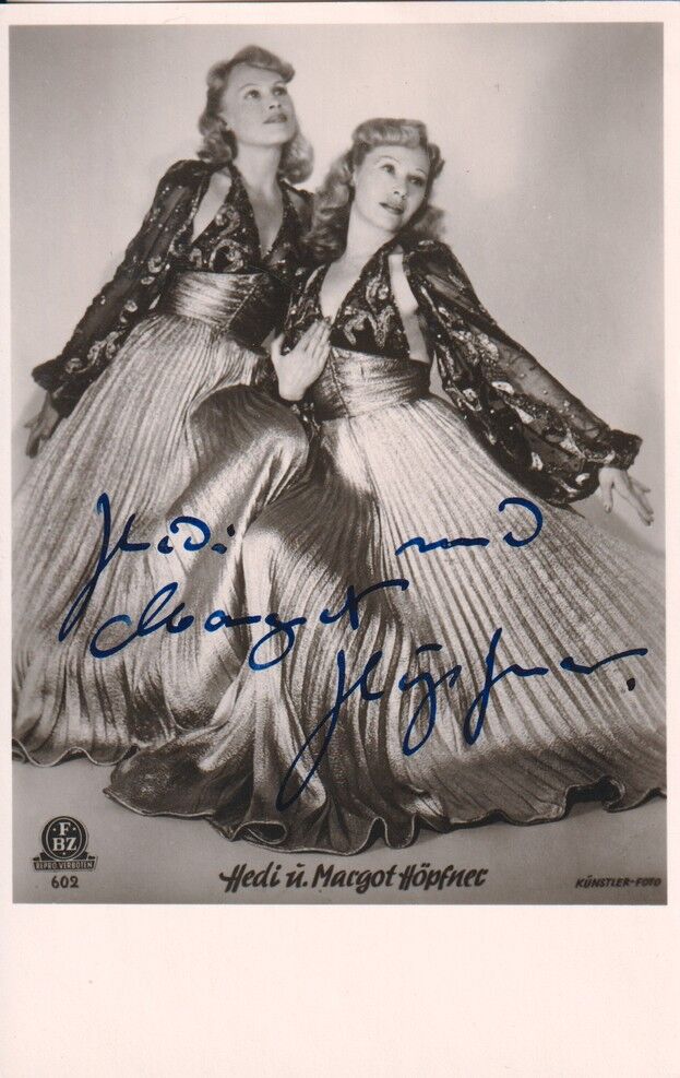 Autogramme Schauspieler | Hedi + Margot HÖPFNER | 1940er (Portrait SW FBZ 602)