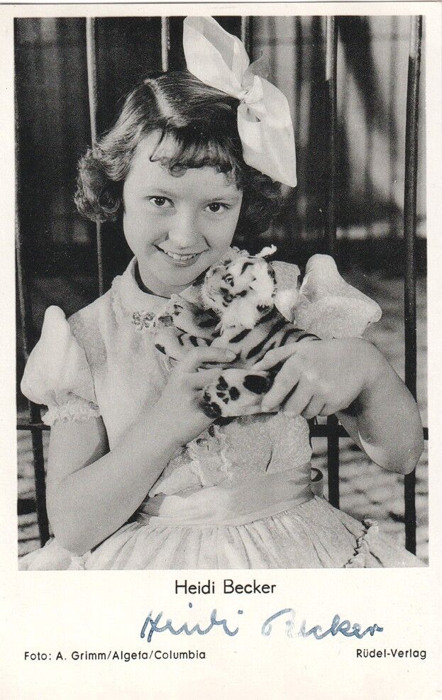 Autogramm Film | Heidi BECKER | 1954 "Phantom Des Zeltes" (Portrait SW Rüdel) Grimm KINDERSTAR