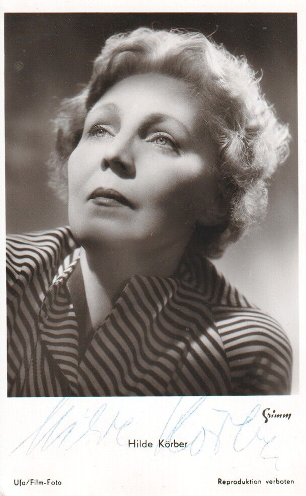 Autogramm Schauspieler | Hilde KÖRBER | 1950er (Portrait SW UfA)
