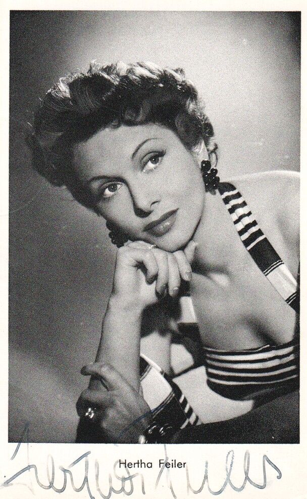 Autogramm Schauspieler | Hertha FEILER | 1950er (Portrait SW Kolibri)