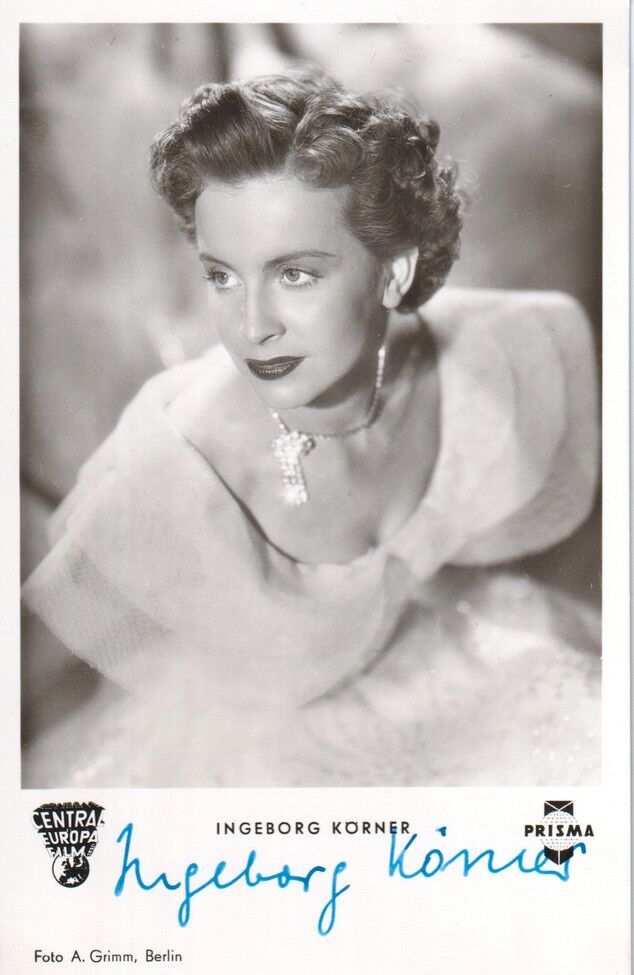Autogramm Film | Ingeborg KÖRNER | 1953 "Rose Von Stambul" (Portrait SW Grimm)