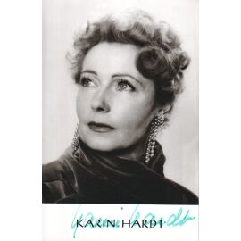Autogramm Schauspieler | Karin HARDT | 1960er (Portrait SW)