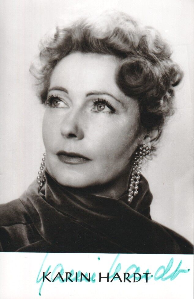 Autogramm Schauspieler | Karin HARDT | 1960er (Portrait SW)