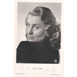 Autogramm Schauspieler | Käthe GOLD | 1940er (Portrait SW) FFV A3897/1
