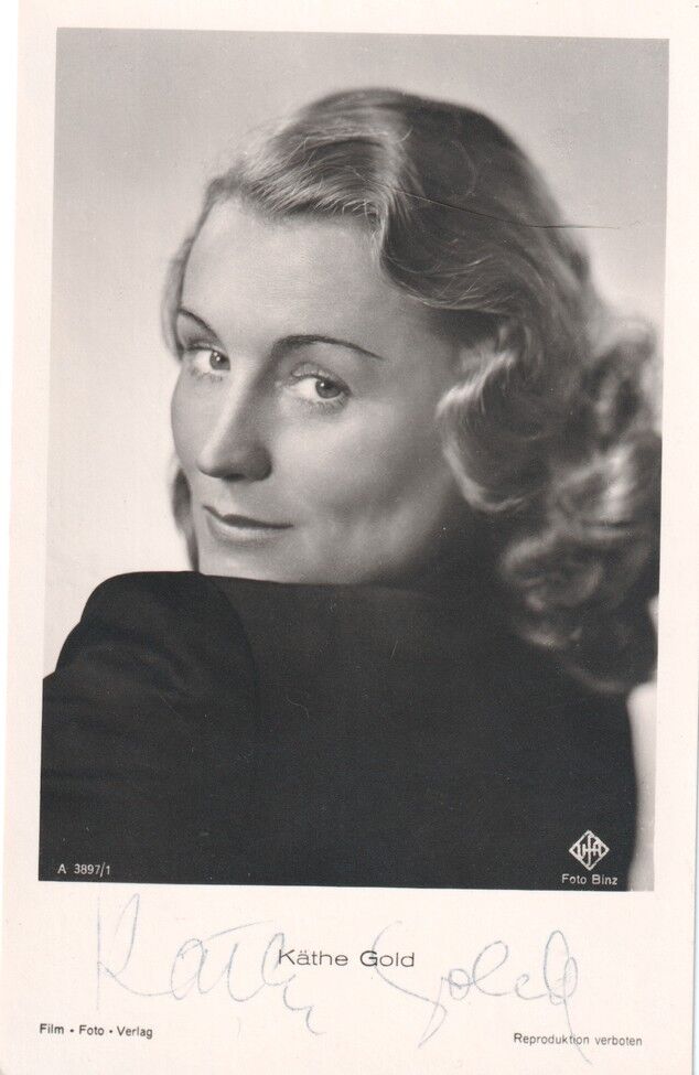 Autogramm Schauspieler | Käthe GOLD | 1940er (Portrait SW) FFV A3897/1
