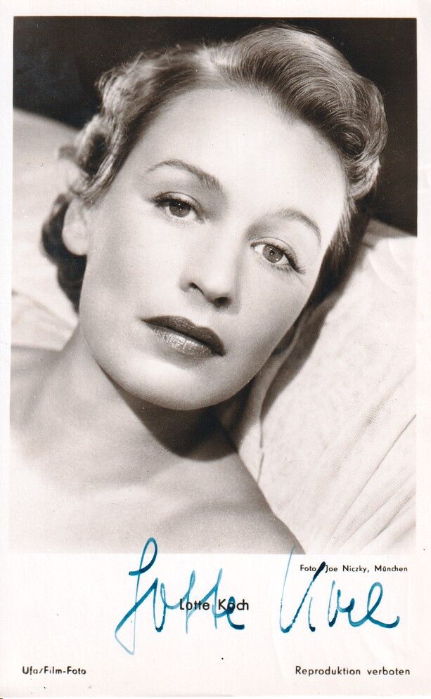 Autogramm Schauspieler | Lotte KOCH | 1940er (Portrait SW UfA FK498) Niczky