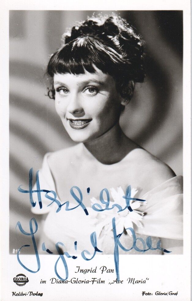 Autogramm Film | Ingrid PAN | 1953 "Ave Maria" (Portrait SW Gloria)