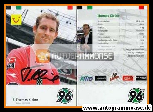 Autogramm Fussball | Hannover 96 | 2007 | Thomas KLEINE
